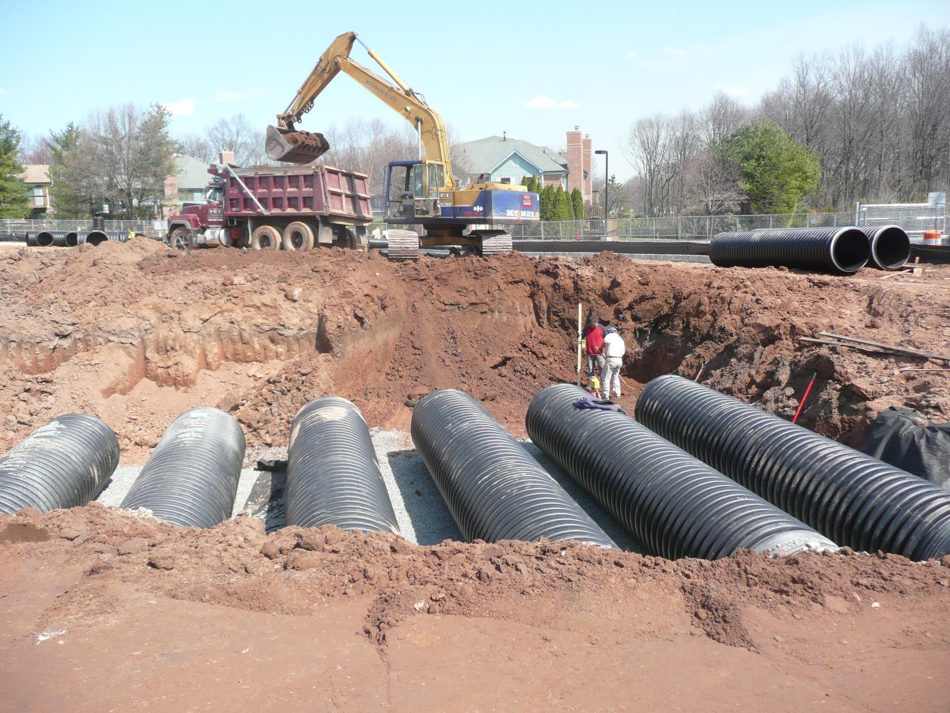 drainage pipe installation somerset county nj